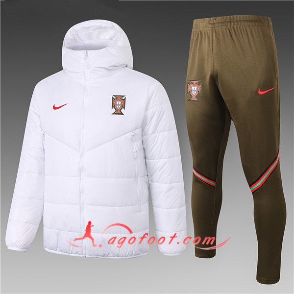 Doudoune Du Foot Portugal Blanc + Pantalon 20/21