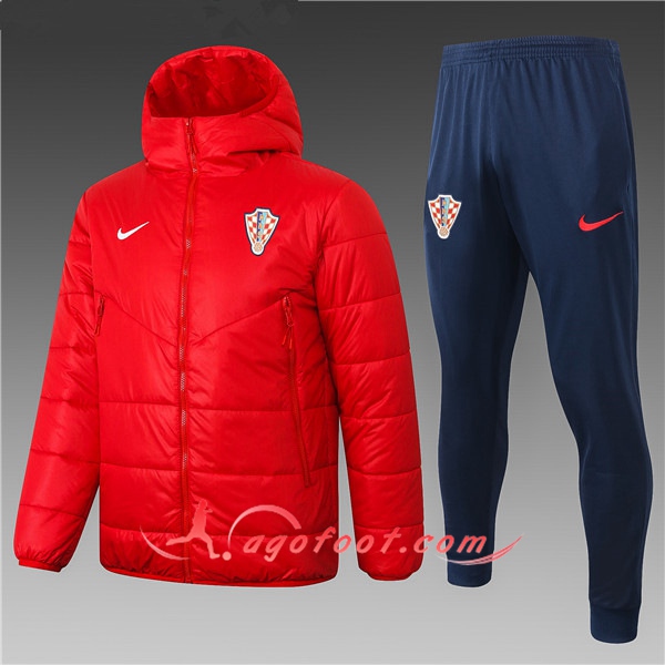 Doudoune Du Foot Croatie Rouge + Pantalon 20/21