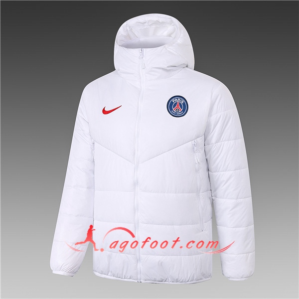 Doudoune Du Foot PSG Blanc 20/21
