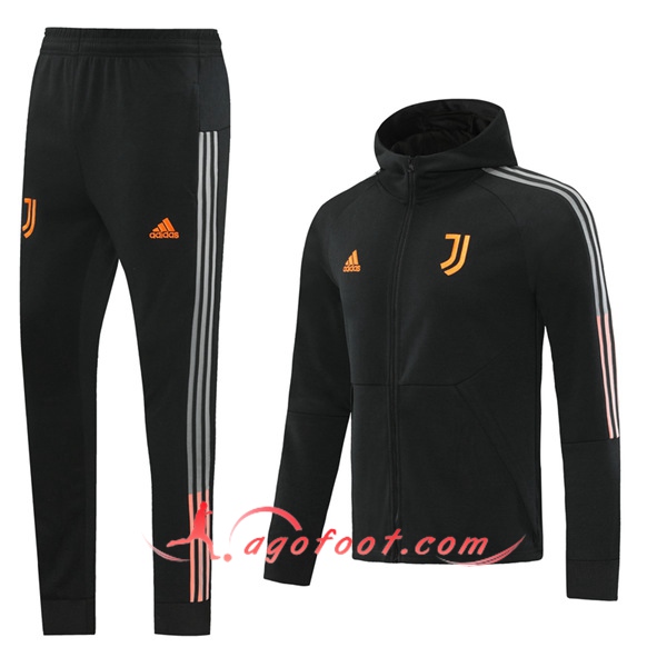 Ensemble Survetement de Foot - Veste Juventus Noir 20/21