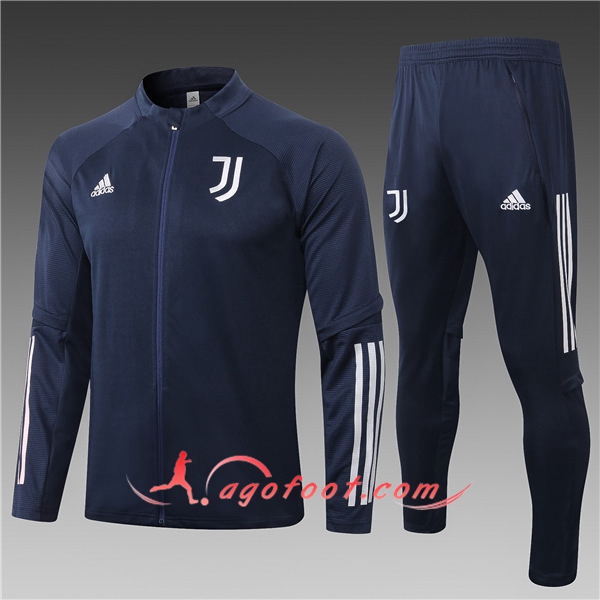 Nouveau Survetement Foot - Veste Juventus Enfant Bleu Marin 20/21