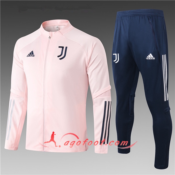 Nouveau Survetement Foot - Veste Juventus Enfant Rose 20/21