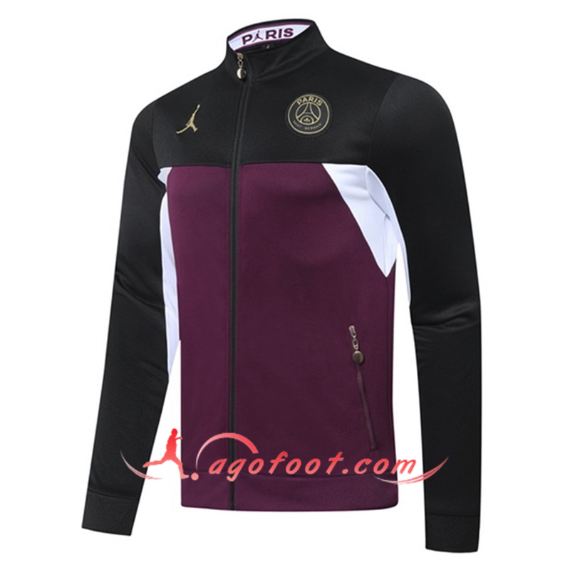 Nouveau Coupe-Vent PSG Jordan Noir/Violet 20/21