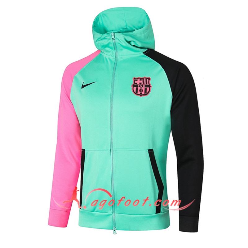 Nouveau Coupe-Vent FC Barcelone Vert Clair 20/21