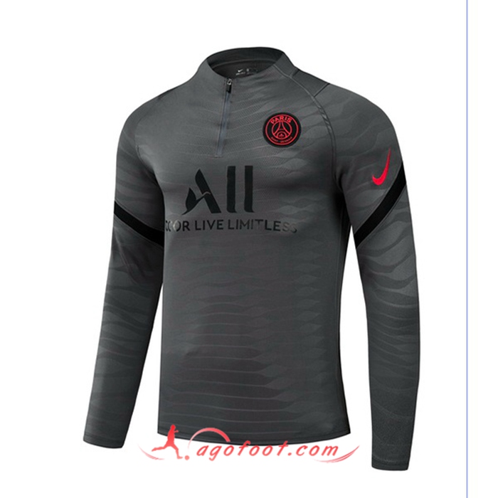 Sweatshirt Training Jordan PSG Gris 2021/2022