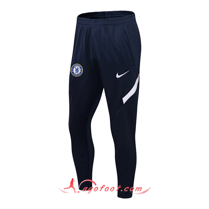 Training Pantalon Foot FC Chelsea Bleu Marin/Blanc 2021/2022