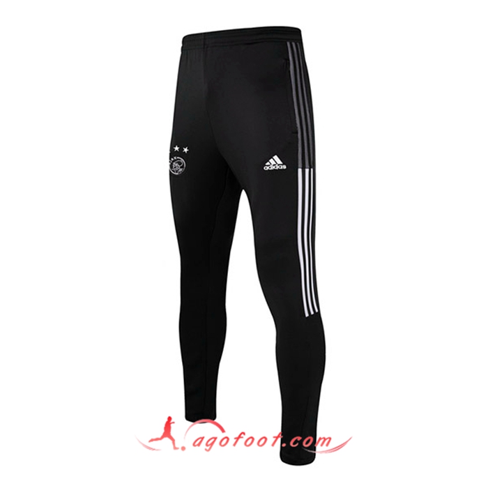 Training Pantalon Foot AFC Ajax Noir/Blanc 2021/2022