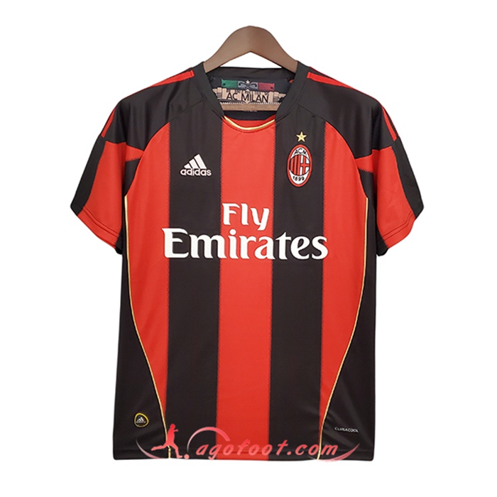 Maillot de Foot Milan AC Retro Domicile 2010/2011