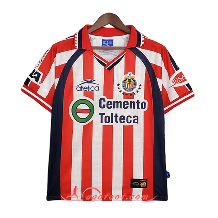 Maillot de Foot Guadalajara Chivas Retro Domicile 1999/2000