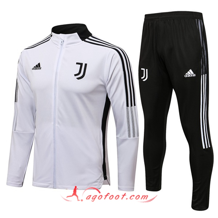 Ensemble Survetement de Foot - Veste Juventus Noir/Blanc 2021/2022