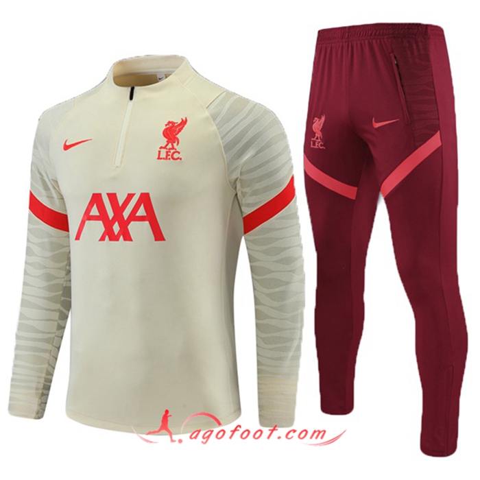 Ensemble Survetement de Foot FC Liverpool Enfant Brun 2021/2022