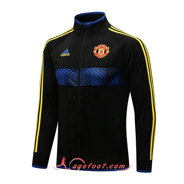 Veste Foot Manchester United Noir/Jaune/Bleu 2021/2022