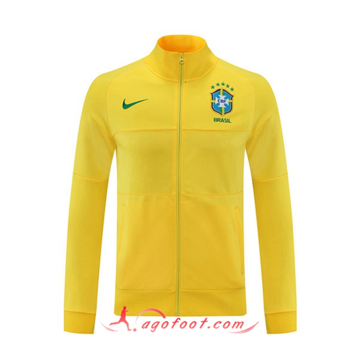Veste Foot Bresil Jaune 2021/2022