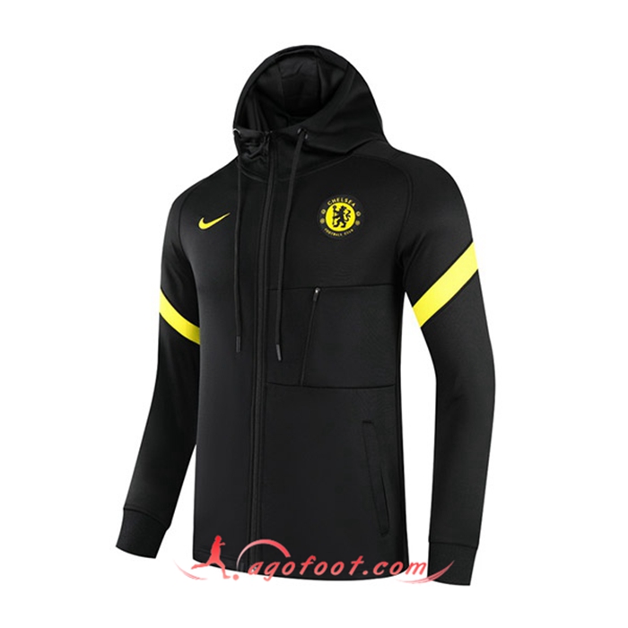 Veste A Capuche FC Chelsea Jaune/Noir 2021/2022