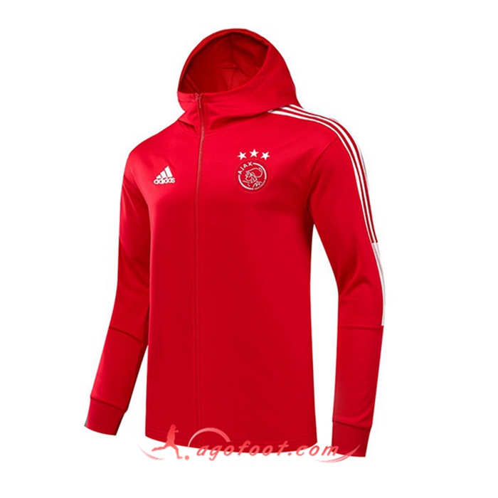 Veste A Capuche AFC Ajax Rouge 2021/2022