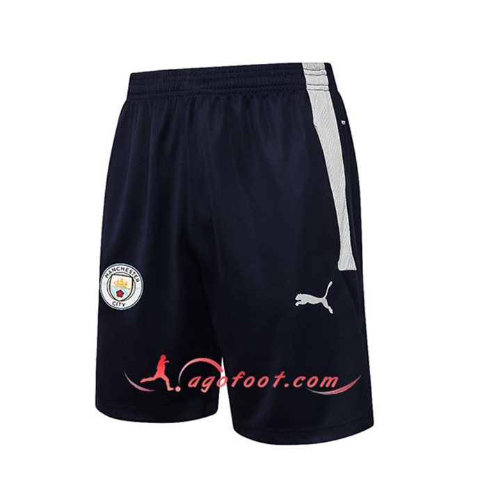 Short De Foot Manchester City Bleu Marin/Gris 2021/2022
