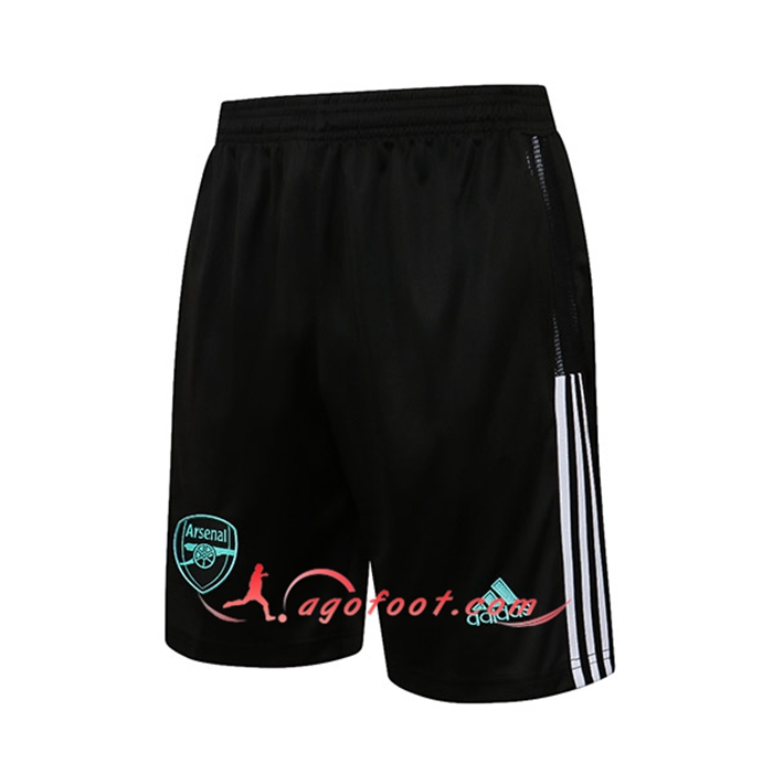 Short De Foot FC Arsenal Blanc/Noir 2021/2022