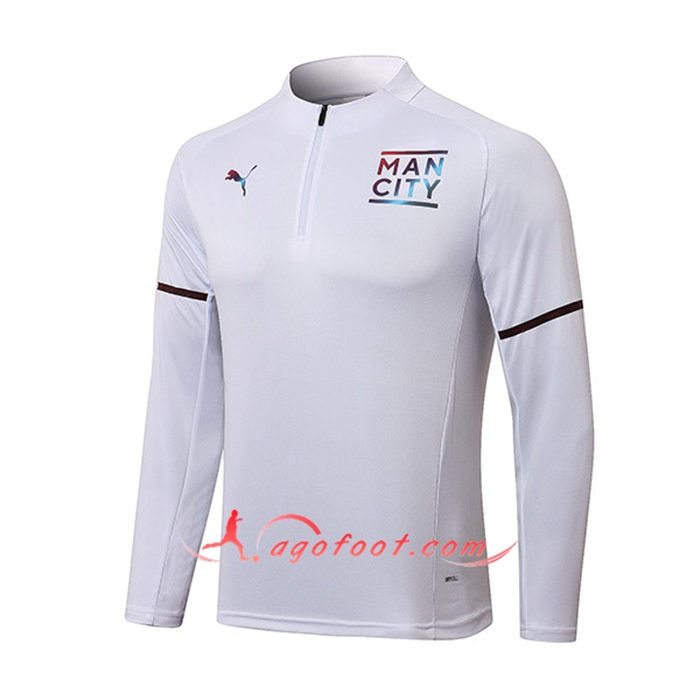 Sweatshirt Training Manchester City Noir/Blanc 2021/2022