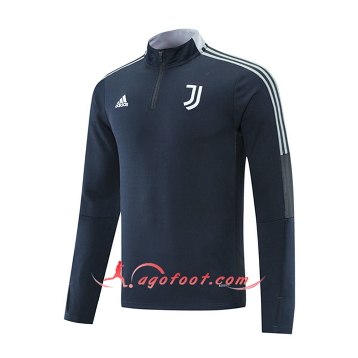Sweatshirt Training Juventus Bleu Marin/Blanc 2021/2022