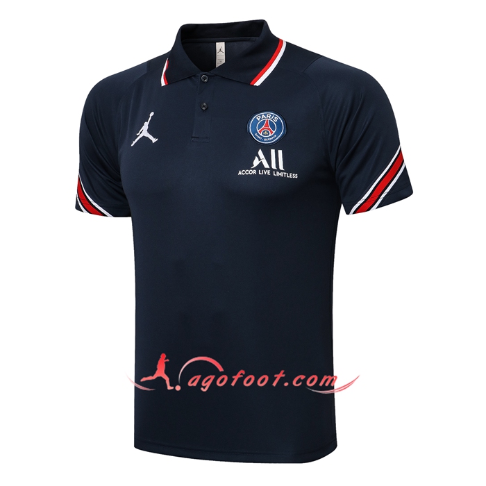 Polo Foot Jordan PSG Bleu Marin 2021/2022
