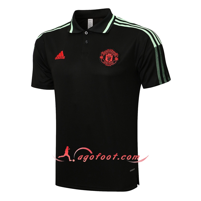 Polo Foot Manchester United Noir/Vert 2021/2022