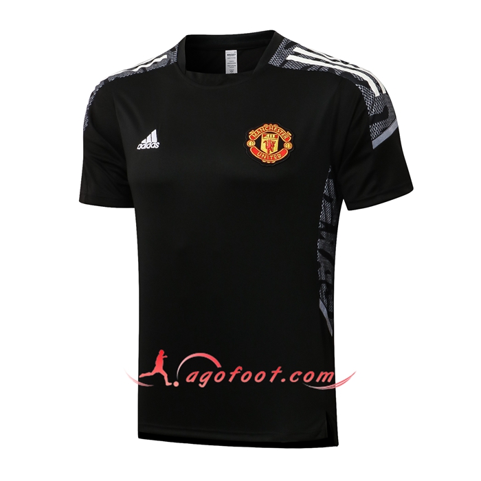 Polo Foot Manchester United Blanc/Noir 2021/2022