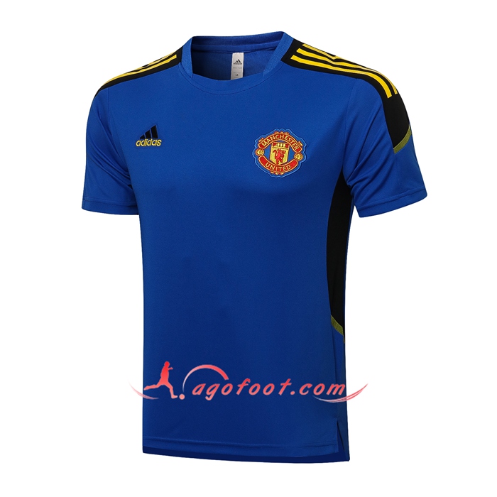 Polo Foot Manchester United Bleu/Noir 2021/2022