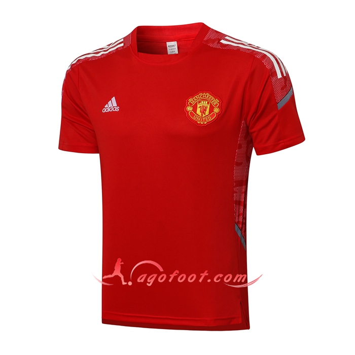 Polo Foot Manchester United Blanc/Rouge 2021/2022 -02