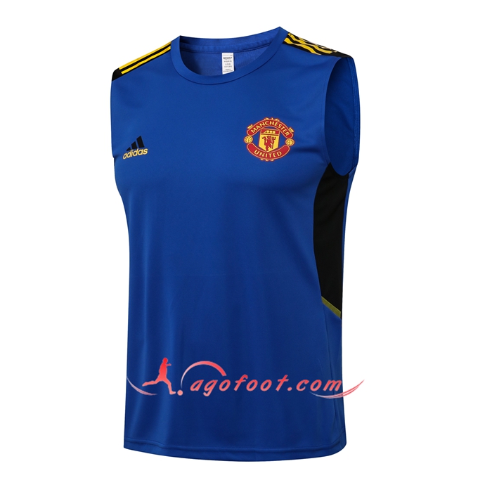 Training Debardeur Manchester United Bleu 2021/2022