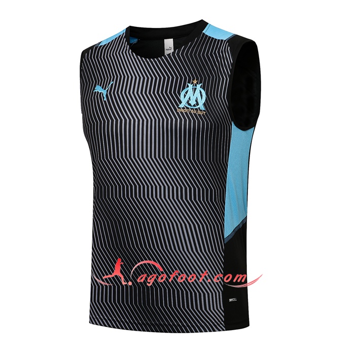 Training Debardeur Marseille OM Bleu/Noir 2021/2022