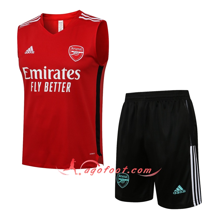 Ensemble Training Debardeur FC Arsenal + Short Rouge 2021/2022
