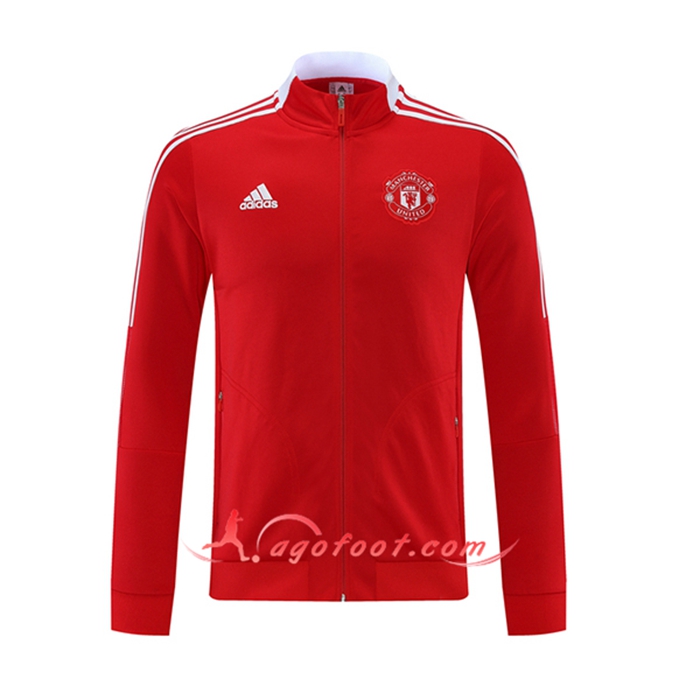 Veste Foot Manchester United Rouge/Blanc 2021/2022