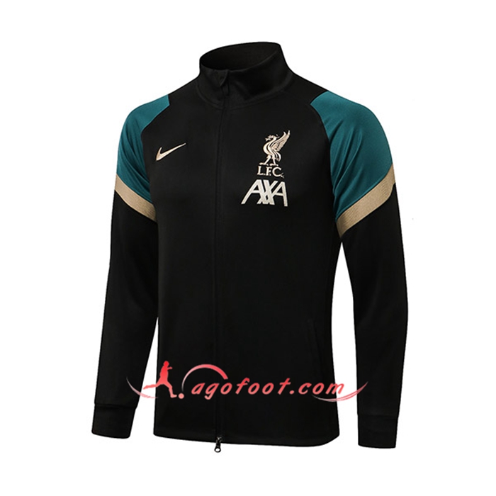 Veste Foot FC Liverpool Noir/Vert/Brun 2021/2022