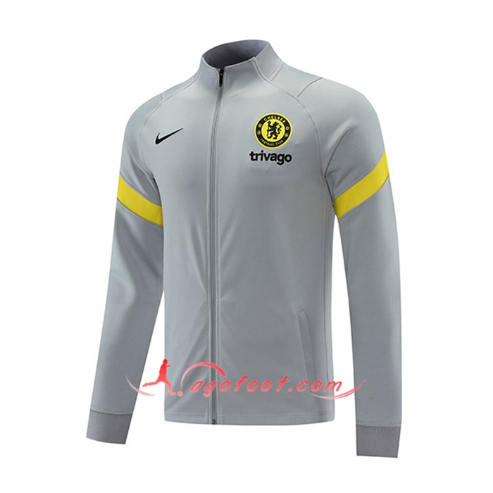 Veste Foot FC Chelsea Gris/Jaune 2021/2022