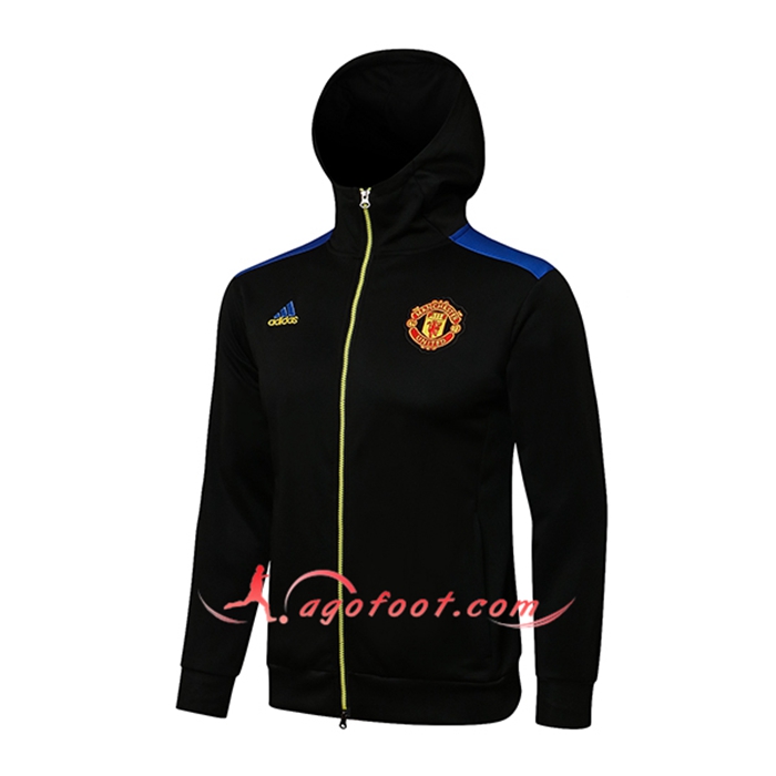 Veste A Capuche Manchester City Noir/Bleu 2021/2022