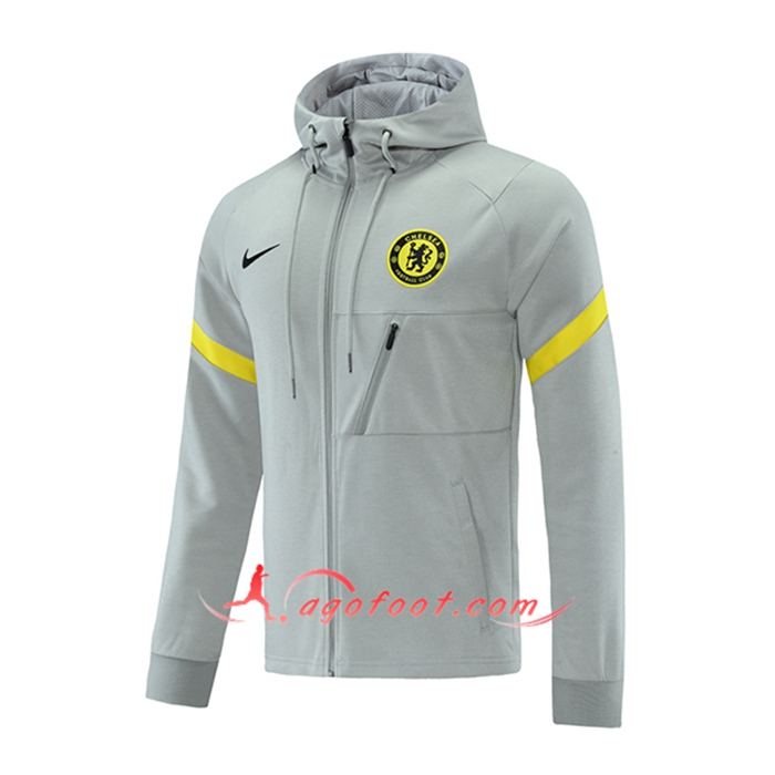 Veste A Capuche FC Chelsea Gris 2021/2022