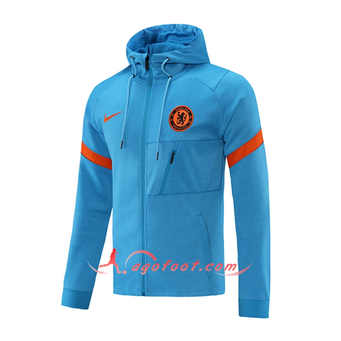 Veste A Capuche FC Chelsea Bleu/Rouge 2021/2022