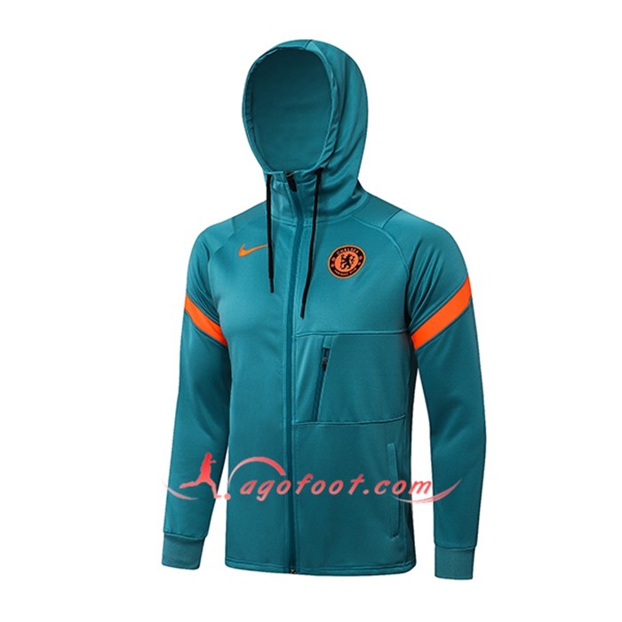 Veste A Capuche FC Chelsea Vert 2021/2022