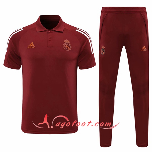 Ensemble Polo Real Madrid + Pantalon Marron 20/21