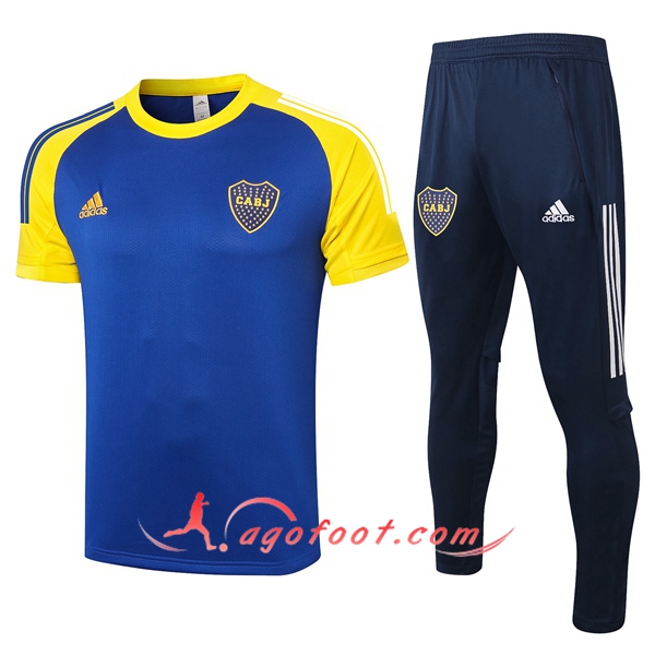 Ensemble Polo Boca Juniors + Pantalon Bleu 20/21