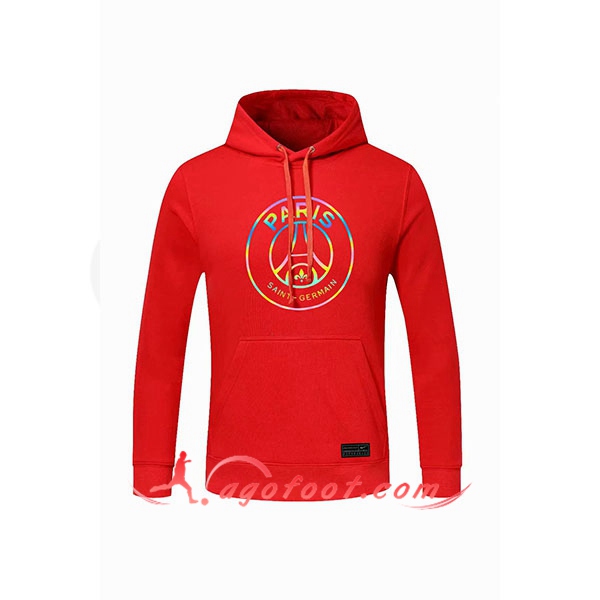 Nouveau Training Sweatshirt Capuche PSG Rouge 20/21