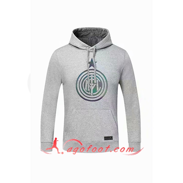 Nouveau Training Sweatshirt Capuche Inter Milan Gris 20/21