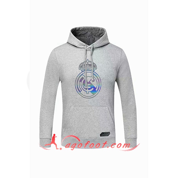Nouveau Training Sweatshirt Capuche Real Madrid Gris 20/21