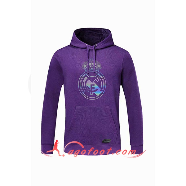 Nouveau Training Sweatshirt Capuche Real Madrid Violet 20/21