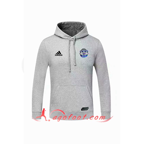 Nouveau Training Sweatshirt Capuche Manchester United Gris 20/21