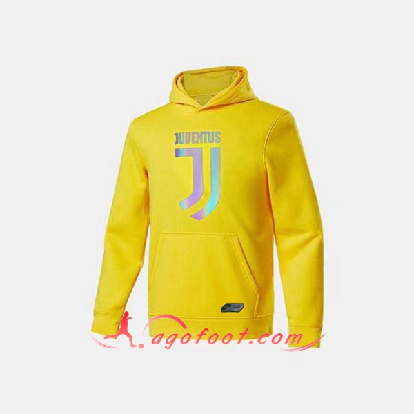 Nouveau Training Sweatshirt Capuche Juventus Jaune 20/21