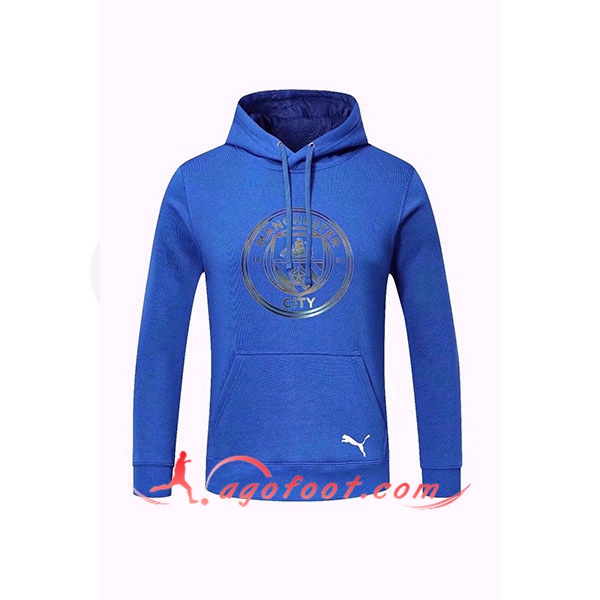 Nouveau Training Sweatshirt Capuche Manchester City Bleu 20/21