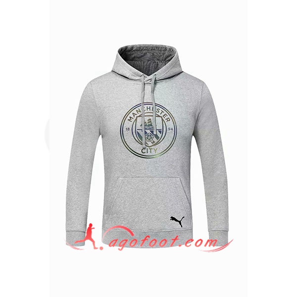 Nouveau Training Sweatshirt Capuche Manchester City Gris 20/21