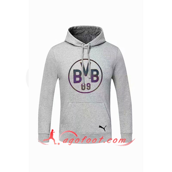 Nouveau Training Sweatshirt Capuche Dortmund BVB Gris 20/21