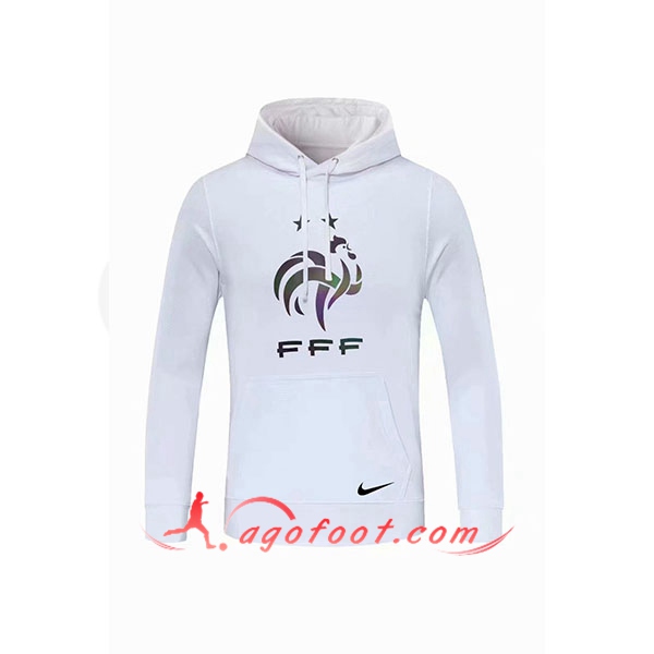 Nouveau Training Sweatshirt Capuche France Blanc 20/21